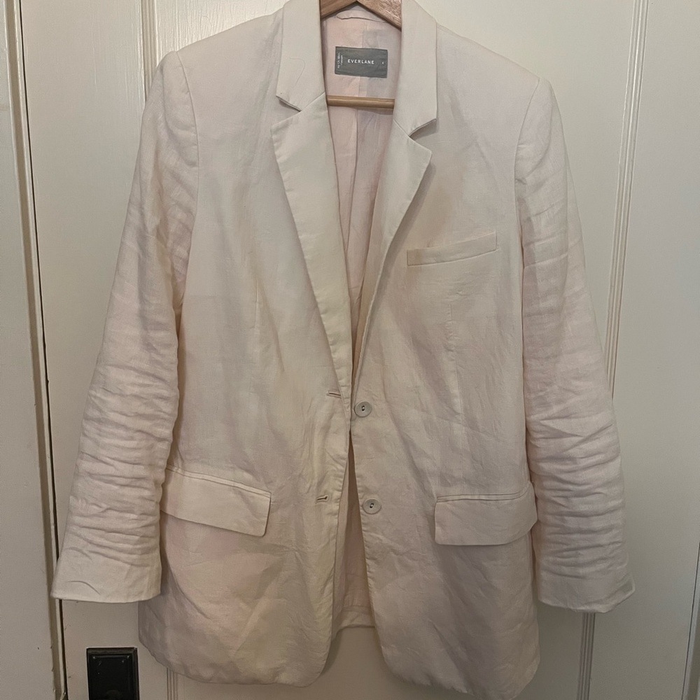 Everlane The Linen Oversized Blazer in Canvas